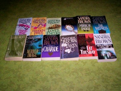 Sandra Brown - (Set of 12) (Prime Time - Hidden Fires - Love's Encore - The Rana Look - Mirror Image - The Witness - Slow Heat in Heaven - Mirror Image - Charade - Fanta C - Fat Tuesday - Smash Cut)