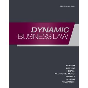Dynamic Business Law 2nd Second edition byWilliamson