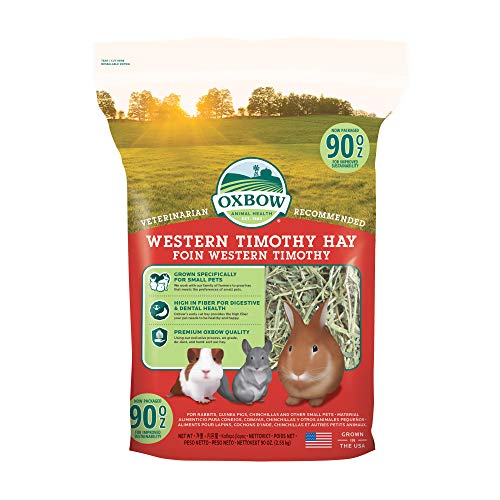 Oxbow Animal Health Western Timothy Hay For Pets, 90-Ounce