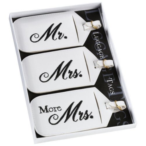 Mr. And Mrs. Luggage Tags (Set of 3)