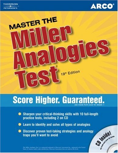 Master the Miller Analogies Test 2006 (Arco Master the Miller Analogies Test)