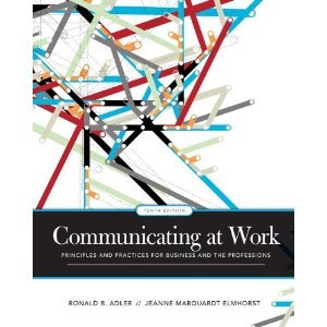 Communicating at Work byAdler