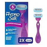 Hydro Silk Schick Hydro Silk Razor for Women, Includes 2 Moisturizing Razor Blade Refills