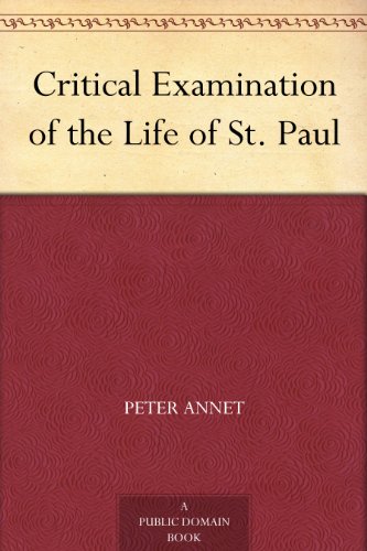 Critical Examination of the Life of St. Paul
