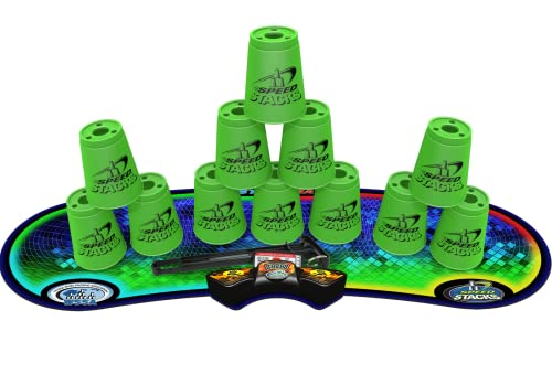 Speed Stacks Competitor Sport Stacking Set, Neon Green