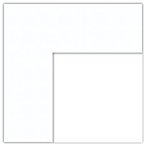 20x30 Smooth White / Super White Custom Mat for Picture Frame with 16x26 opening size (Mat Only, Frame NOT Included)