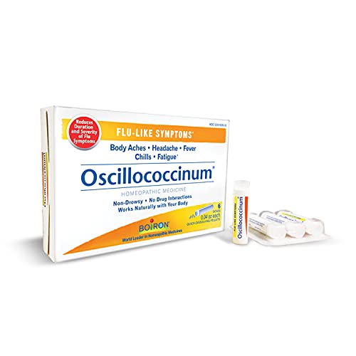 Book Cover Boiron Oscillococcinum for Relief from Flu-Like Symptoms of Body Aches, Headache, Fever, Chills, and Fatigue - 6 Count