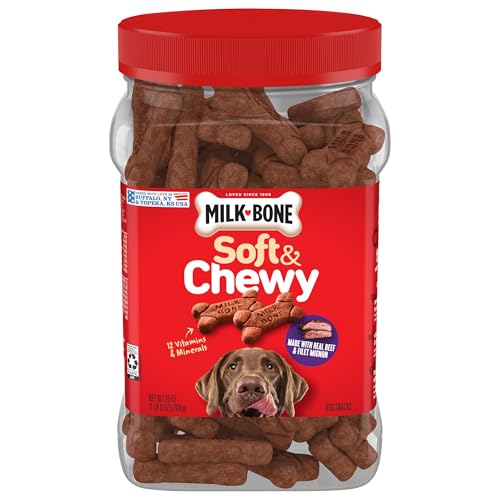 Milk-Bone Chewy Filet Mignon Flavor Treats For Dogs 25-Oz Box