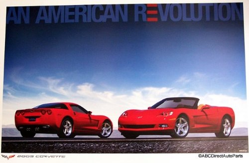 2005 Chevy Corvette C6 Dealer Showroom Sales Poster