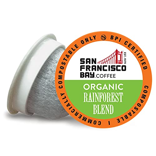 Book Cover SF Bay Coffee OneCUP Organic Rainforest Blend 36 Ct Medium Roast Compostable Coffee Pods, K Cup Compatible including Keurig 2.0 (Packaging May Vary)