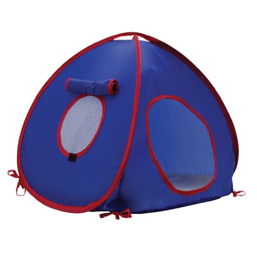 Book Cover Living World Tent for Pets, Blue/Red