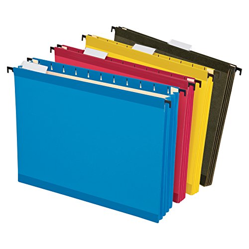 Book Cover Pendaflex SureHook Reinforced Extra Capacity Hanging Pockets, Letter Size, Assorted Colors, 4/PK (09213)