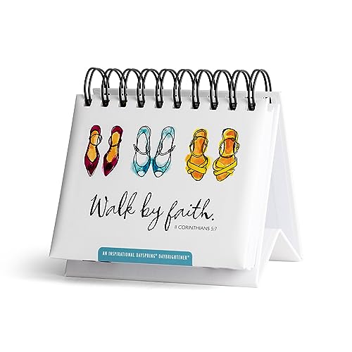 DaySpring Flip Calendar - Walk by Faith - 75618,White