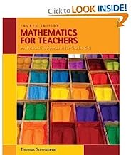 Mathematics for Teacher 4th (Fourth) Edition bySonnabend