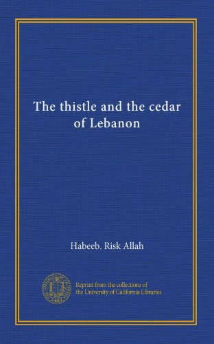 The thistle and the cedar of Lebanon