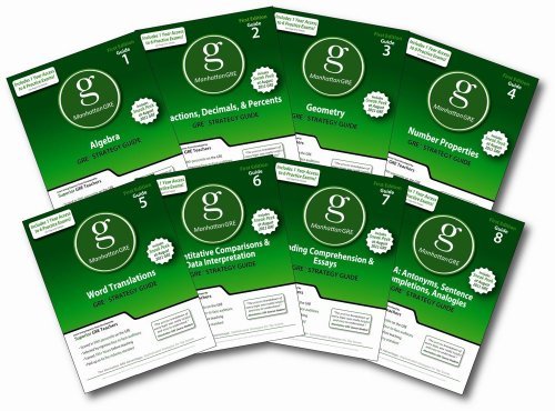 Manhattan GRE Set of 8 Strategy Guides, 1st Edition (Manhattan GRE Preparation Guides)