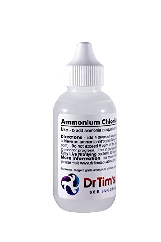 DrTim's Aquatics - Ammonium Chloride Solution for Fishless Cycling - 2 oz Bottle