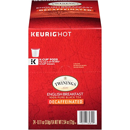 Book Cover Twinings of London Decaffeinated English Breakfast Tea K-Cups for Keurig, 24 Count
