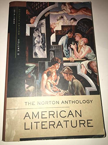 Book Cover The Norton Anthology of American Literature (Vol. D) 7th (seventh) edition