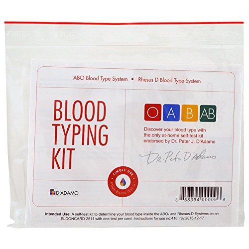 Book Cover D'Adamo Personalized Nutrition Home Blood Type Testing Kit
