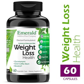 Weight Loss Health - with Green Coffee Bean Extract, Meratrim® & Konjac Root - Helps Reduce Body Fat, Increase Metabolism, Control Appetite - Emerald Laboratories - 60 Vegetable Capsules