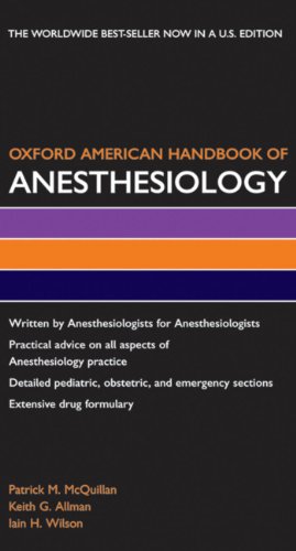 Oxford American Handbook of Anesthesiology PDA (Oxford American Handbooks of Medicine)