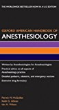 Oxford American Handbook of Anesthesiology PDA (Oxford American Handbooks of Medicine)