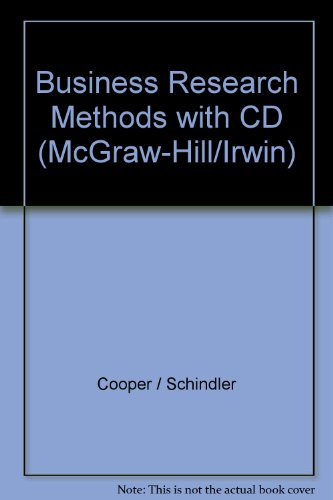 Business Research Methods with CD (McGraw-Hill/Irwin)