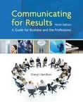 Communicating for Results: A Guide for Business and the Professions 9th (nineth) edition