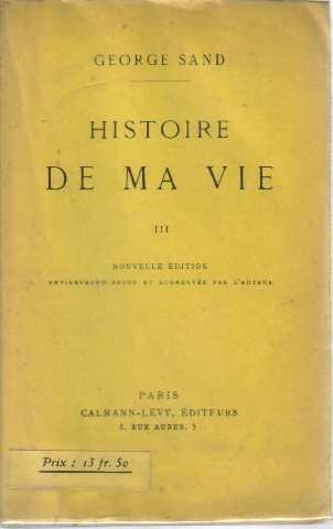Histoire de ma vie tome III