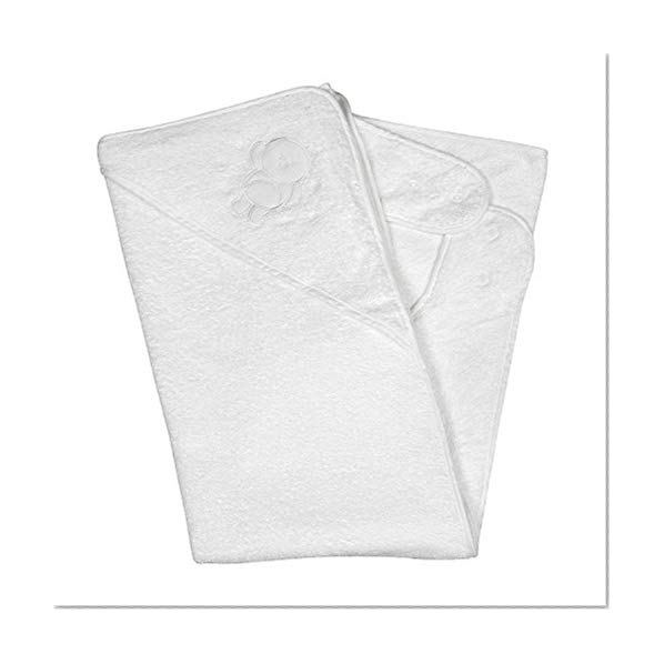 Clevamama Serviette de Bain Bébé - Cape pour Bebe et Enfant - Blanc