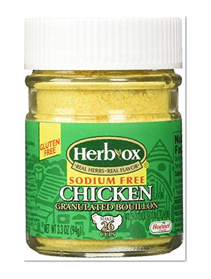 Herb Ox Sodium-Free Chicken Granulated Bouillon, 3.3 Ounce (Pack of 12)