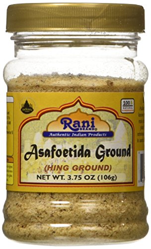 Book Cover Rani Asafetida (Hing) Ground 3.75oz (106g) ~ All Natural | Salt Free | Vegan | NON-GMO | Asafoetida Indian Spice | Best for Onion Garlic Substitute