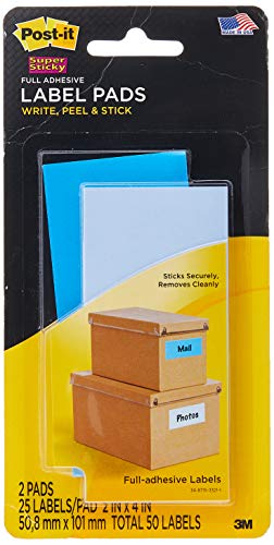 Label Pads, 2"x4", 2PD/PK, Blue/Green, Sold as 1 Package