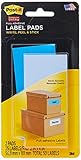 Post-it Super Sticky Label Pads, Removable, Electric Blue and Limeade, 2 x 4 Inches, 25 Labels per Pad, 2 per Pack (2900-BLB)