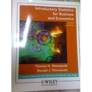 Introductory Statistics for Business and Economics 4th (Fourth) Edition byWONNACOTT