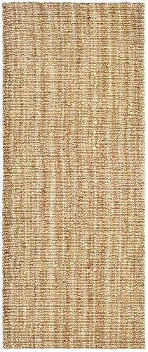 Book Cover Safavieh Natural Fiber Collection NF447A Hand-woven Chunky Textured Jute Runner, 2' x 8'