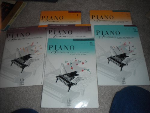 Piano Adventures-6 Books Lesson & Performance Levels 2,3a & 4- 1993