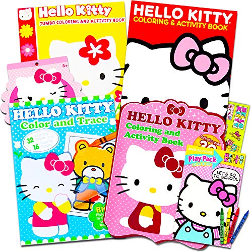 Book Cover Hello Kitty Coloring & Activity Book Super Set -- 5 Hello Kitty Coloring Books, Crayons, Over 350 Hello Kitty Stickers and More (Hello Kitty Party Pack)