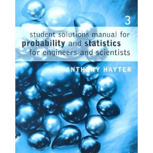 Student Solutions Manual for Hayters Probability 3rd (Third) Edition byHayter