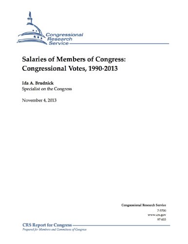 Salaries of Members of Congress: Congressional Votes, 1990-2013