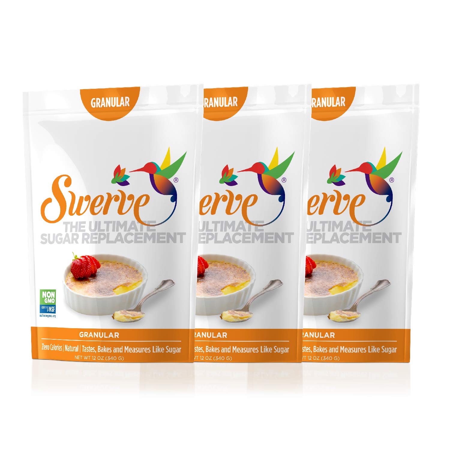 Book Cover Swerve Sweetener, Granular, 12 Ounce, 3 Pack