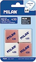 Milan BMM9215 Lot de 4 gommes à effacer
