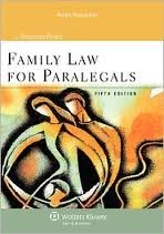 Family Law for Paralegals 5th (fifth) edition