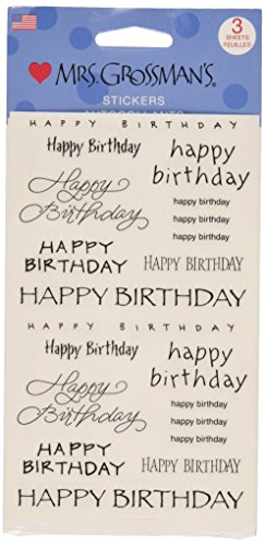 Mrs Grossman Stickers, Happy Birthday Captions