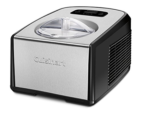 Cuisinart 1.5-Quart Ice Cream Maker and Gelato Machine, Makes Frozen Yogurt and Sorbet, Fully Automatic with Commercial-Quality Compressor and 2 Churning Paddles, ICE-100, Black/Stainless