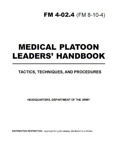 Field Manual FM 4-02.4 (FM 8-10-4) Medical Platoon Leaders' Handbook Tactics, Techniques, and Procedures including Change 1 December 18th, 2003