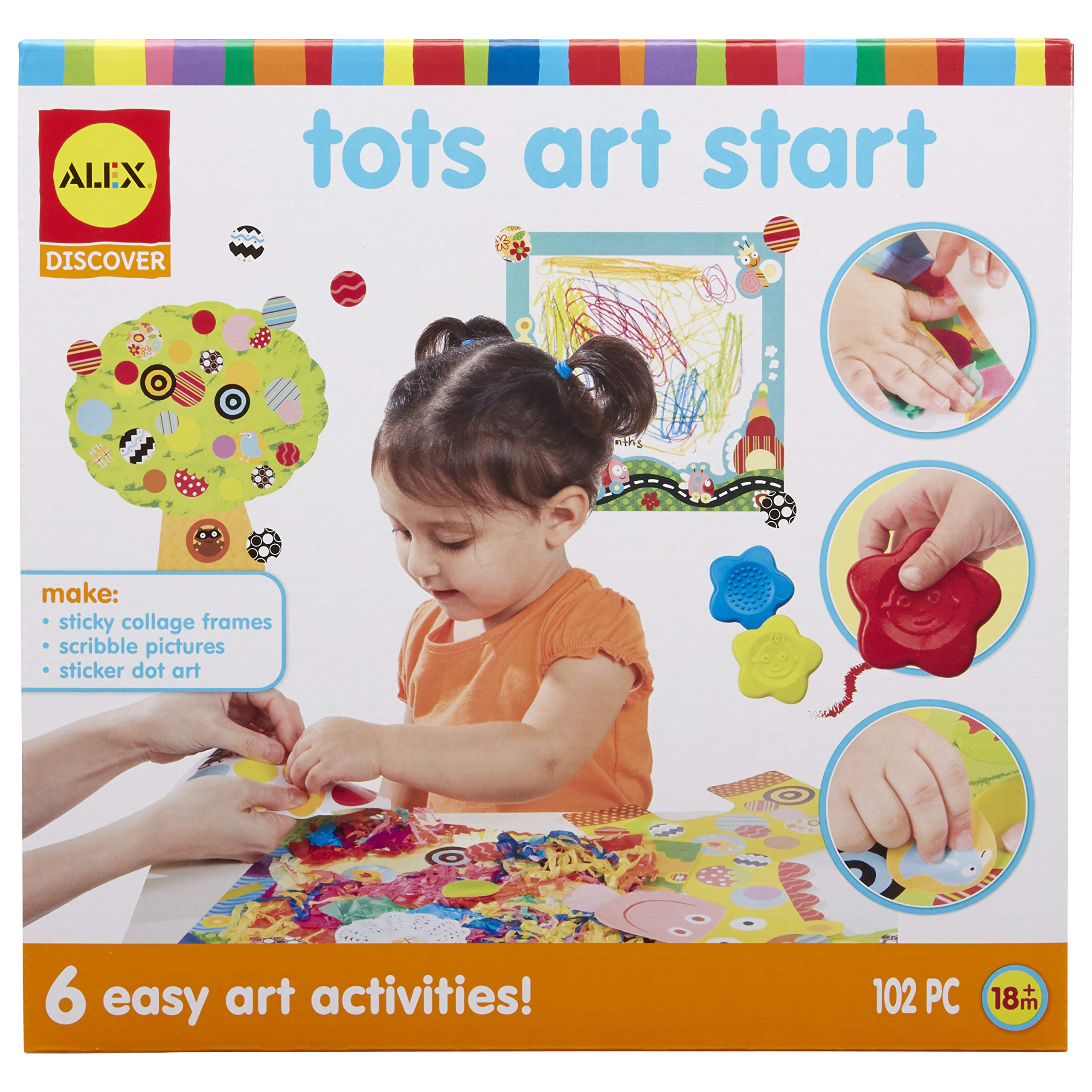 Book Cover Alex Discover Tots Art Start Kids Art and Craft Activity, 6 Super Easy and Fun Art Crafts for Children, Kit for Children to be Creative and Use their Imagination, For Ages 2 and up
