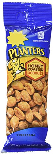 Book Cover Planters Honey Roasted Peanuts, 1.75 oz Tubes (Pack of 18)