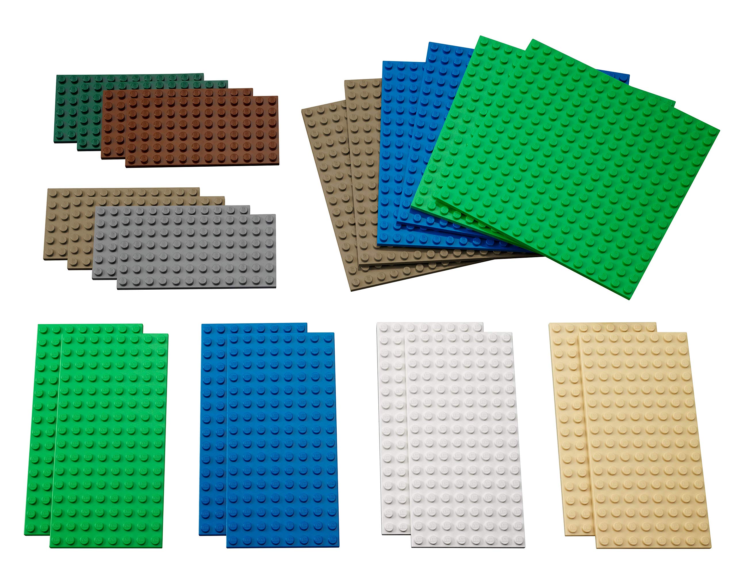 Book Cover LEGO Small Building Plates Accessory Set 9388 for Girls & Boys Ages 4 & Up (22Piece)